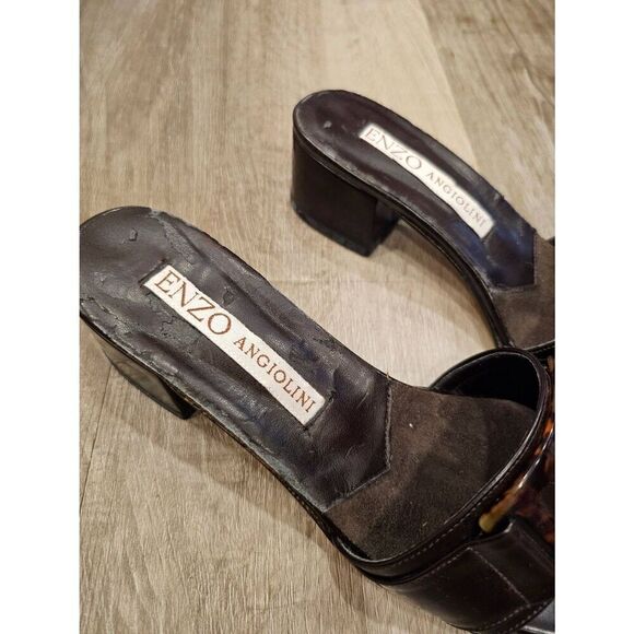Vintage Enzo Angiolini Slide on heeled shoes size 6M - Picture 7 of 11